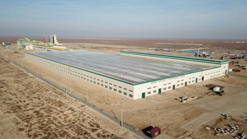 中亚地区最大最先进的浮法玻璃生产线即将建成